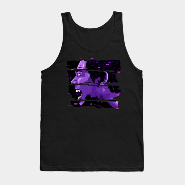 a Man Screaming Tank Top by noobsknack